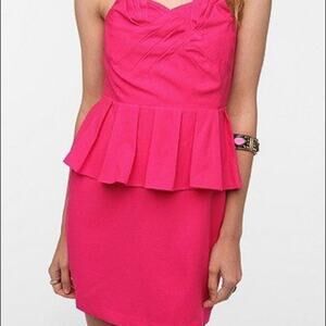UO l Pins and Needles l Peplum dress l Pink l SZ 4